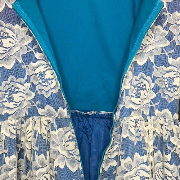 Handmade Vintage Costume Floral Lace Dress - Picture 7 of 15